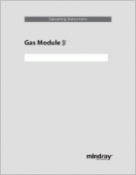 Mindray Gas Module 3 0998-UC-1900-01 Users Manual