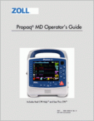 Zoll Propaq MD Defibrillator 302-2421312-01 Propaq MD Operators Manual