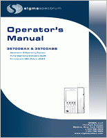 Baxter Sigma Spectrum Infusion Pump BAX35700 Operations Manual