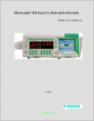 B Braun Outlook 100ES Infusion Pump  Operations Manual