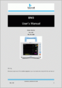 Bionet BM3 Pro Multi-parameter Vital Signs Monitor BM3Pro Users Manual