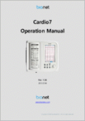 Bionet Cardio7-S ECG Cardio-7BDS Operation Manual