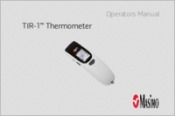 Masimo TIR-1 Non Contact Thermometer 4301 Masimo Non Contact Thermometer Operators Manual