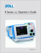 Zoll R Series ALS Defibrillator 30720005201310012 Zoll R Series Defibrillator Operators Manual
