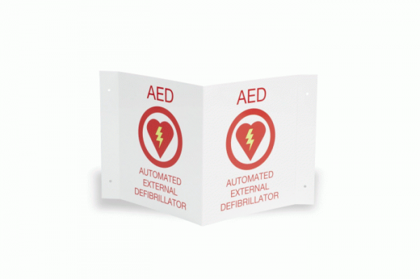 8000-0868 Zoll 3-D AED Wall Sign  