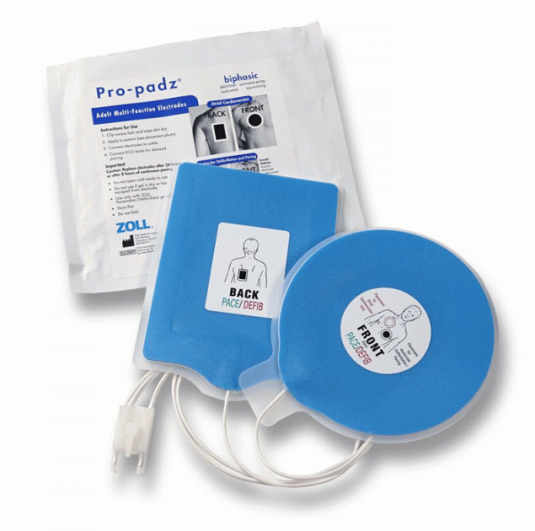 8900-2303-01 Zoll Pro-padz Multi-Function Electrodes  Zoll AED Plus or AED Pro defibrillator