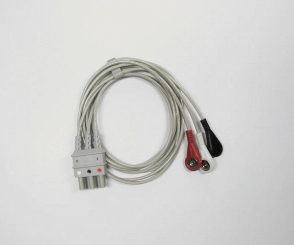 B-WIRE-SA Compatible 3 Lead ECG Cable  Bionet Monitors