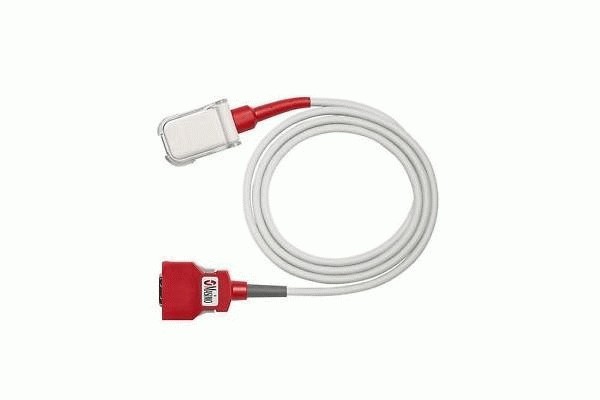 2056 Masimo LNC SpO2 Adapter Cable Red Connector 