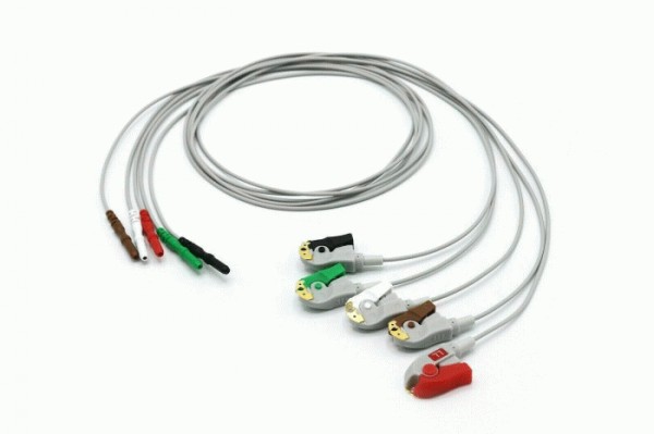 184355405736 Compatible AAMI ECG 5 Lead Leadwires Grabber GE Marquette