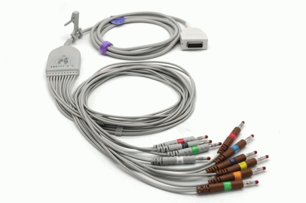  Compatible Mortara Burdick 12 Lead ECG Cable  