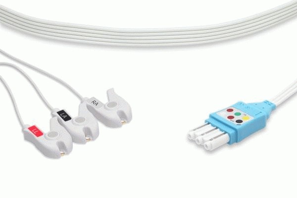 LP3-90DP0, 989803173121 Compatible Philips ECG Leadwire 3 Leads Pinch/Grabber, Disposable Philips monitors