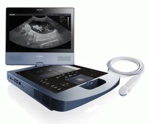 AX7 Edan Acclarix Ultrasound System Swivel Monitor and 128 Channels 