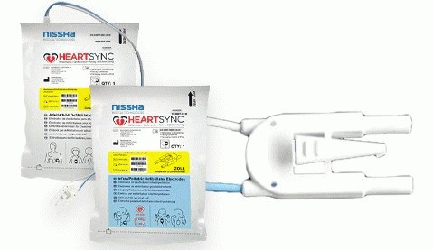 C100AC-ZOLL HeartSync Zoll Defibrillation Pads Leads In, Radiotransparent Zoll M Series, E Series, R Series