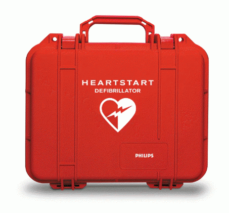 989803110251 Philips AED Carry Case Plastic Waterproof Shell HeartStart OnSite, Home, HS1, FRx