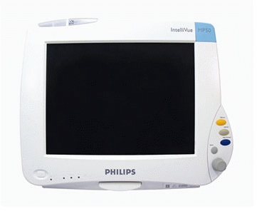  Philips IntelliVue MP50 Patient Monitor 3/5 Lead ECG, SpO2, NIBP, Temp, EtCO2 