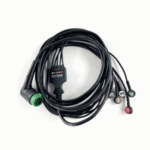 11110-000066 Stryker Physio Control ECG Cable 5 Leads, Snap Lifepak 12 Lifepak 20 Lifepak 20e