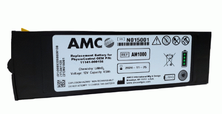 Mfr. 11141-000100 Other LiMnO2 Non-Rechargeable Battery  Physio Control Lifepak 1000