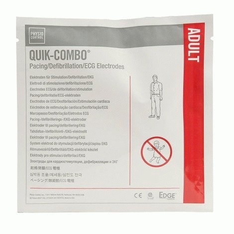 11996-000091 Stryker Physio Control Quick Combo Pads Leads In Lifepak Defibrillators and AEDs
