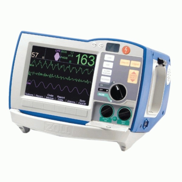 9650-0912-01 Zoll R Series Defibrillator 3 Lead AED, Pacing and SpO2 