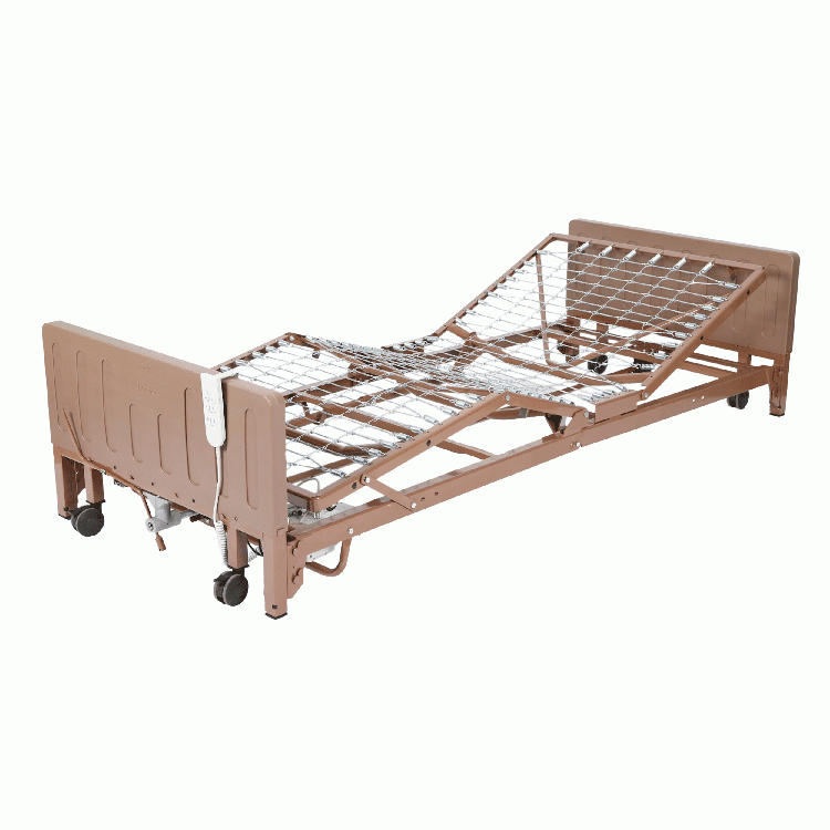 10408-HRMZ Dynarex 3 Motor Full Electric Hi-Low Homecare Bed Half Rail and M 