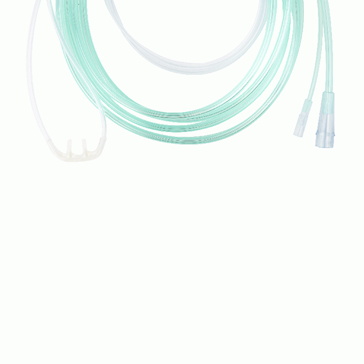33190 Dynarex EtCO2 Nasal Sampling Cannula 10ft (3.0 m) Tubing with Female, Pediatric/Standard 02 Tubing C 