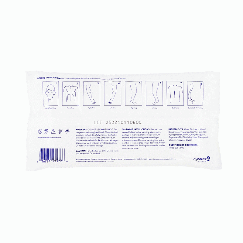 1317 Dynarex EZ Care Patient Bath Packs  