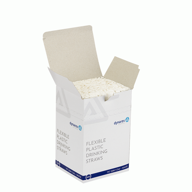 4260 Dynarex Flexible Plastic Drinking Straws  