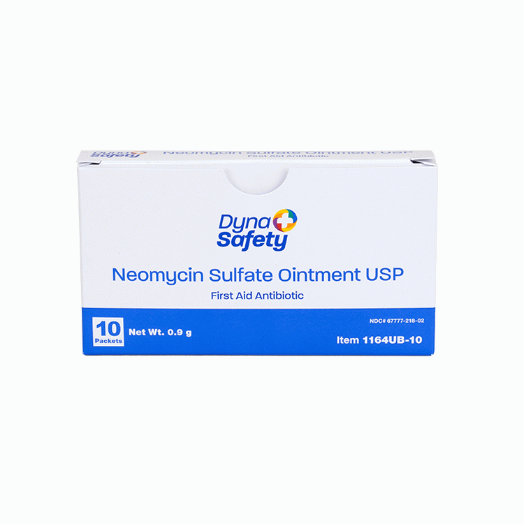 1164UB-10 Dynarex Neomycin Sulfate Ointment USP 0.9g  