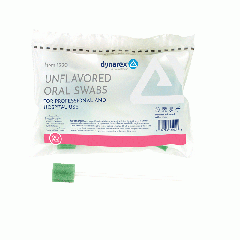 1218 Dynarex Oral Swabsticks  