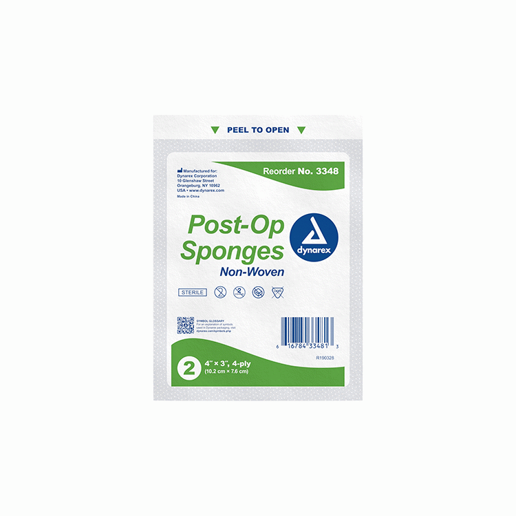 3348 Dynarex Post-op Sponge  