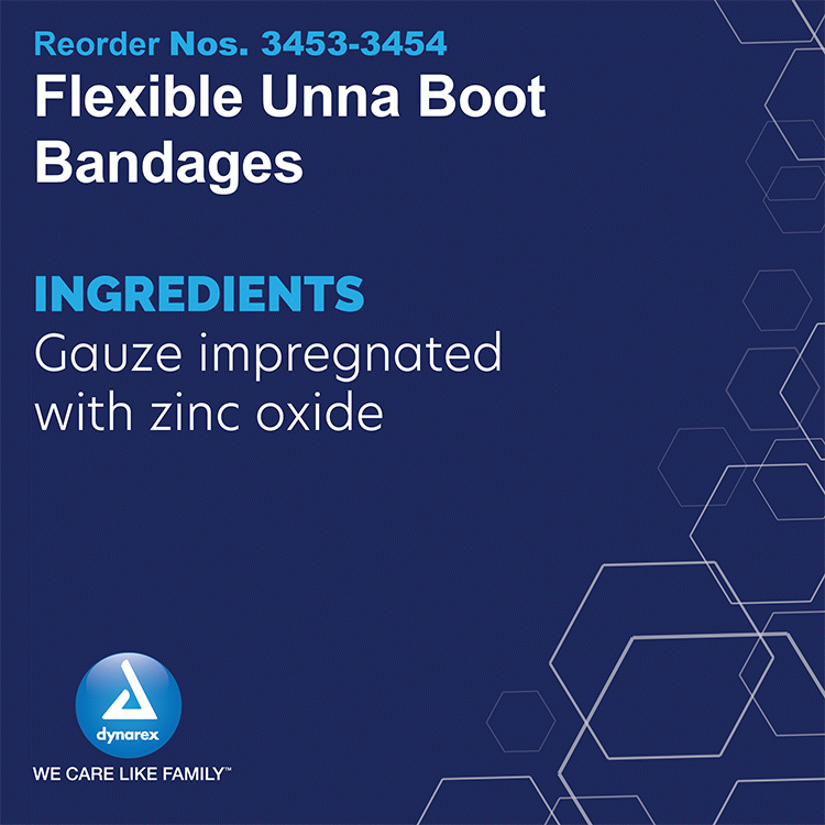 3453 Dynarex Unna Boot Bandages  