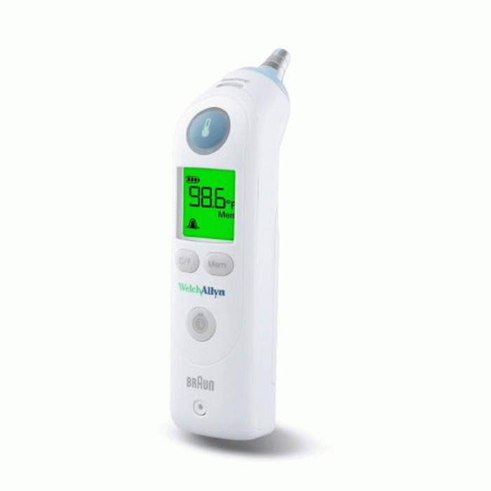 Welch Allyn Braun Thermoscan Pro 6000 Ear Thermometer with Large Cradle