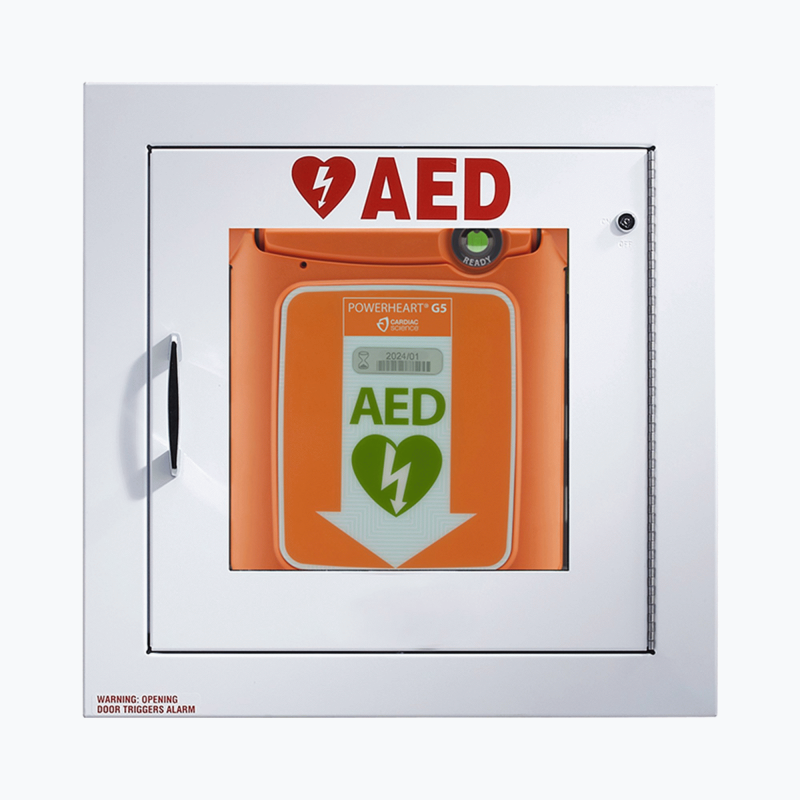 Zoll AED Wall with Alarm, Security Enabled, Fully Recessed 8000