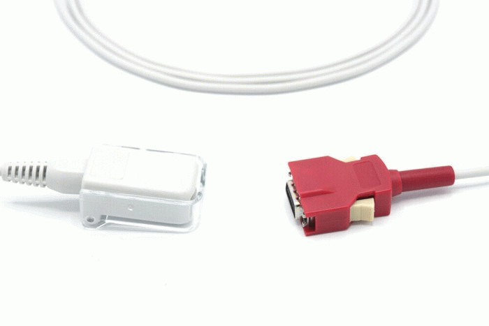 Masimo Compatible LNC SpO2 Adapter Cable with Red Connector 2055 ...