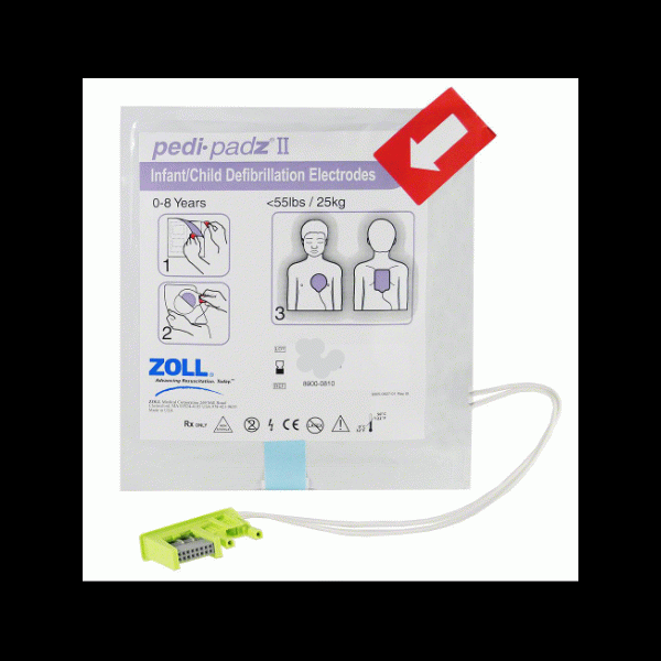 Zoll PediPadz II Pediatric Electrodes 8900081001 Pediatric Pads AED