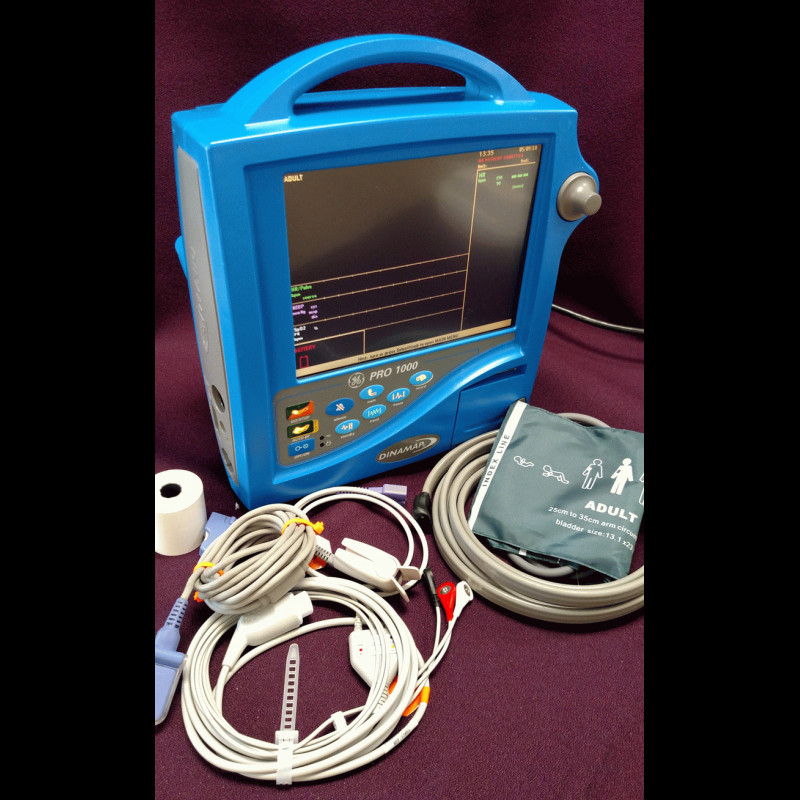 GE Dinamap Pro 1000 3 lead ECG, Nellcor SpO2, NIBP, Printer GE Dinamap Pro 1000 3 lead ECG, Nellcor SpO2, NIBP, Printer