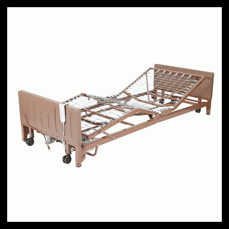 10408 Dynarex 3 Motor Full Electric Hi-Low Homecare Bed No Rail 