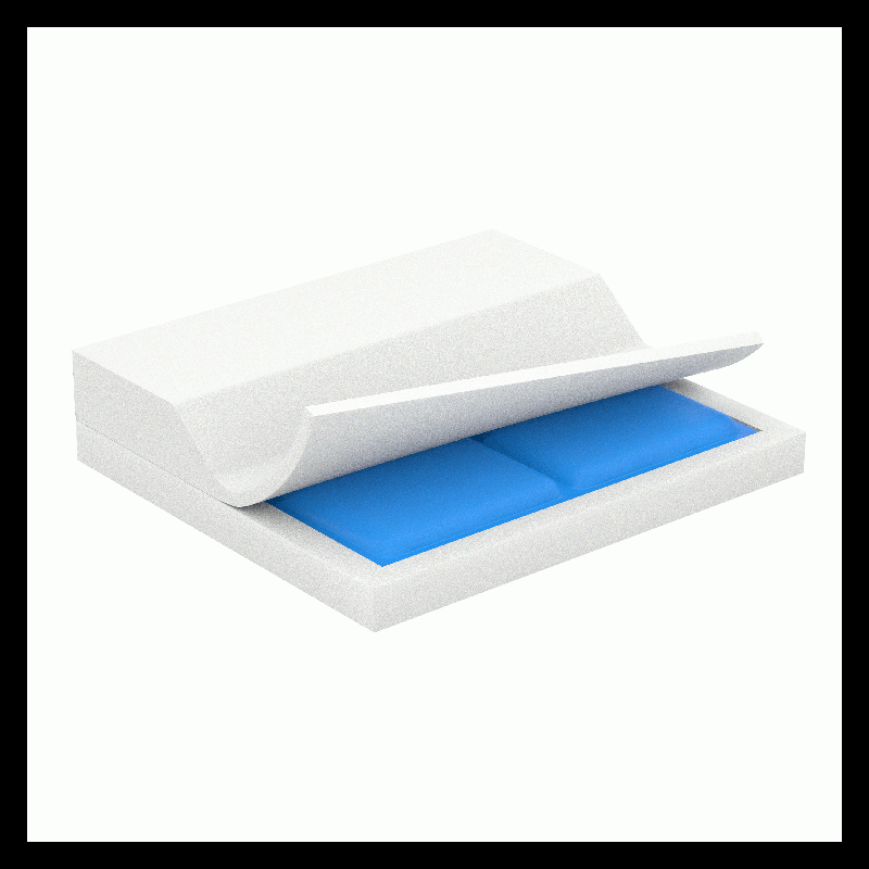 10690 Dynarex Anti-Thrust Wedge Gel Foam Cushion  