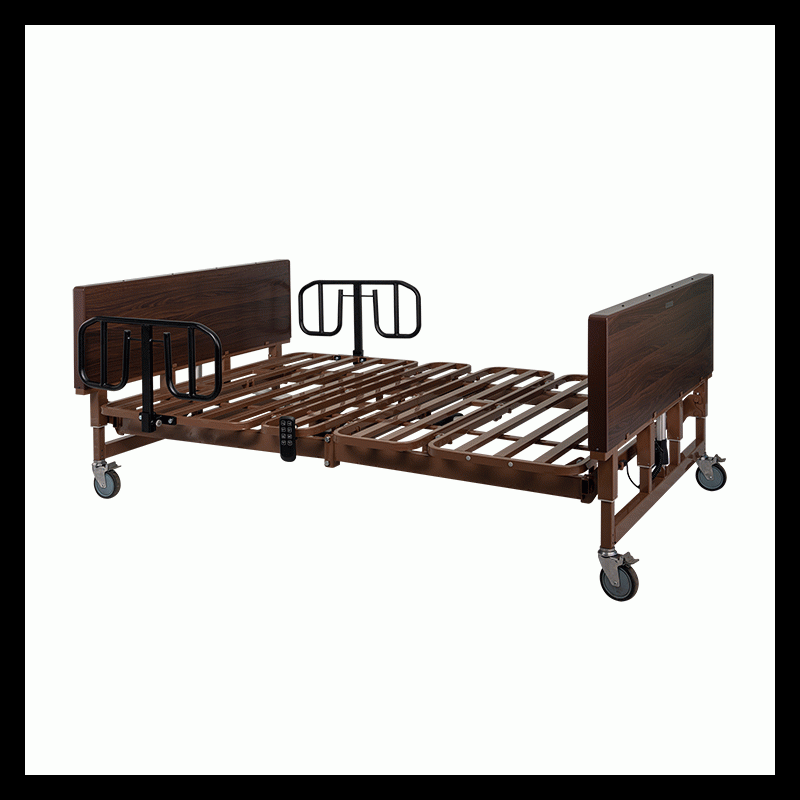 10403-HRHD Dynarex Bariatric HD Homecare Bed with Half Rail  