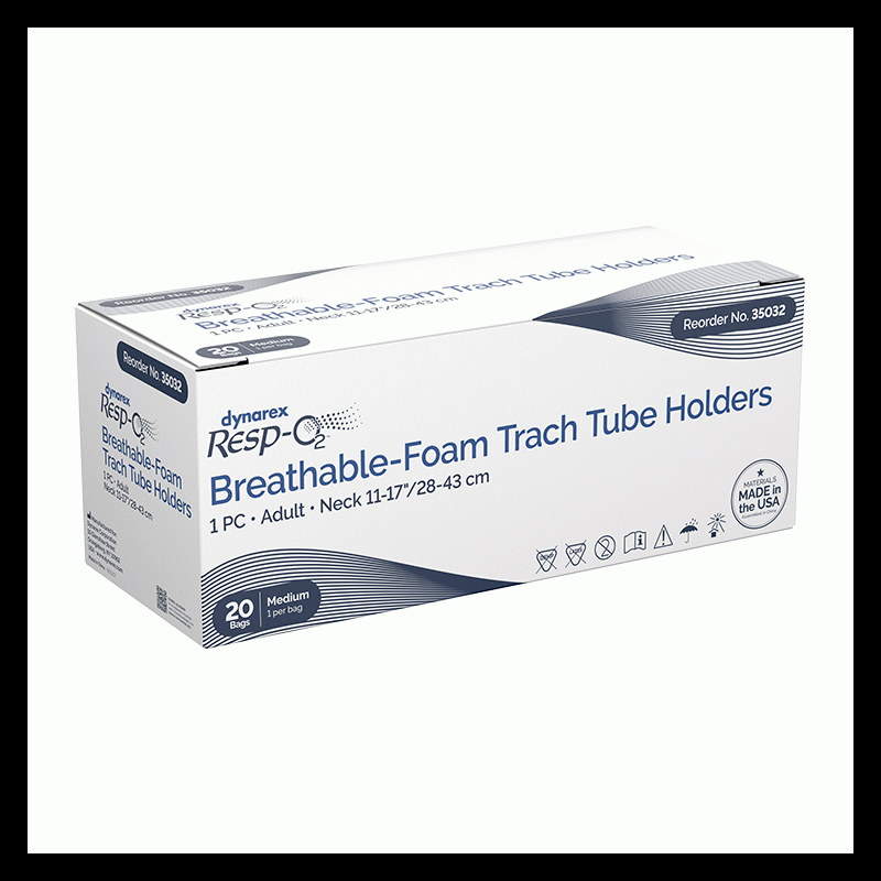 35032 Dynarex Breathable-Foam Trach Tube Holder  