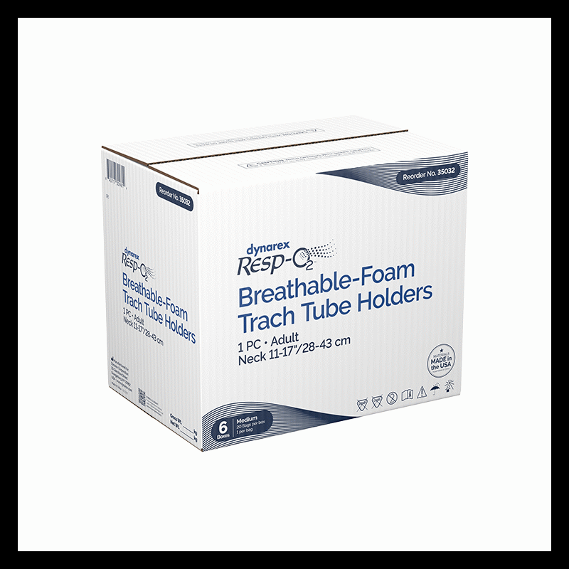 35032 Dynarex Breathable-Foam Trach Tube Holder  