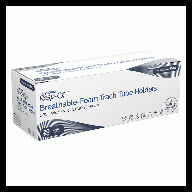 35033 Dynarex Breathable-Foam Trach Tube Holder  