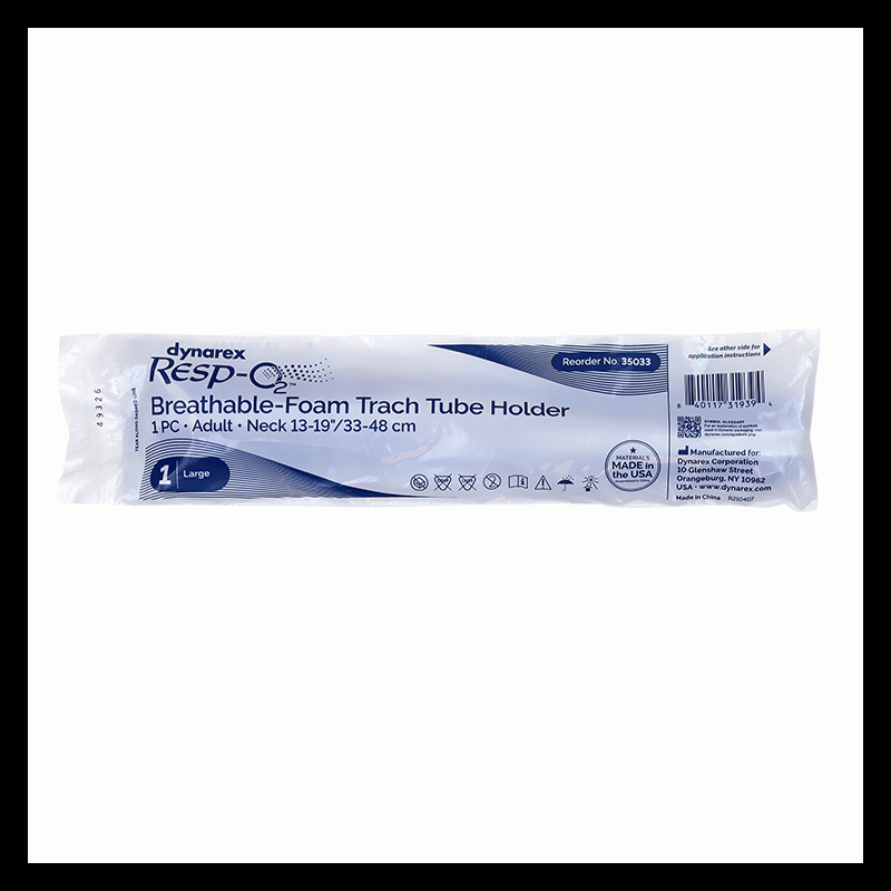 35033 Dynarex Breathable-Foam Trach Tube Holder  