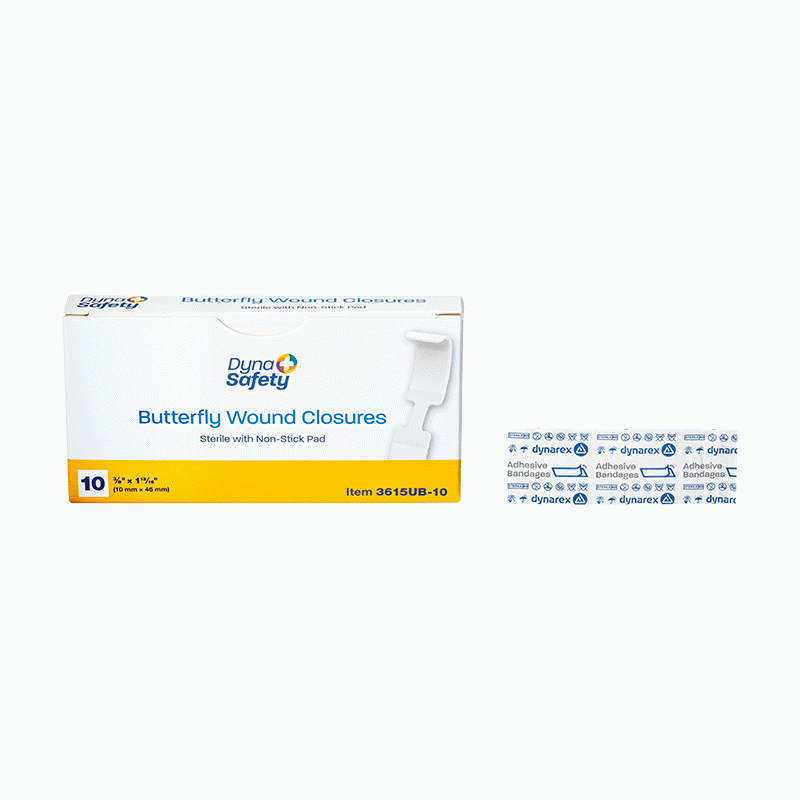 3615UB-10 Dynarex Butterfly Wound Closure  