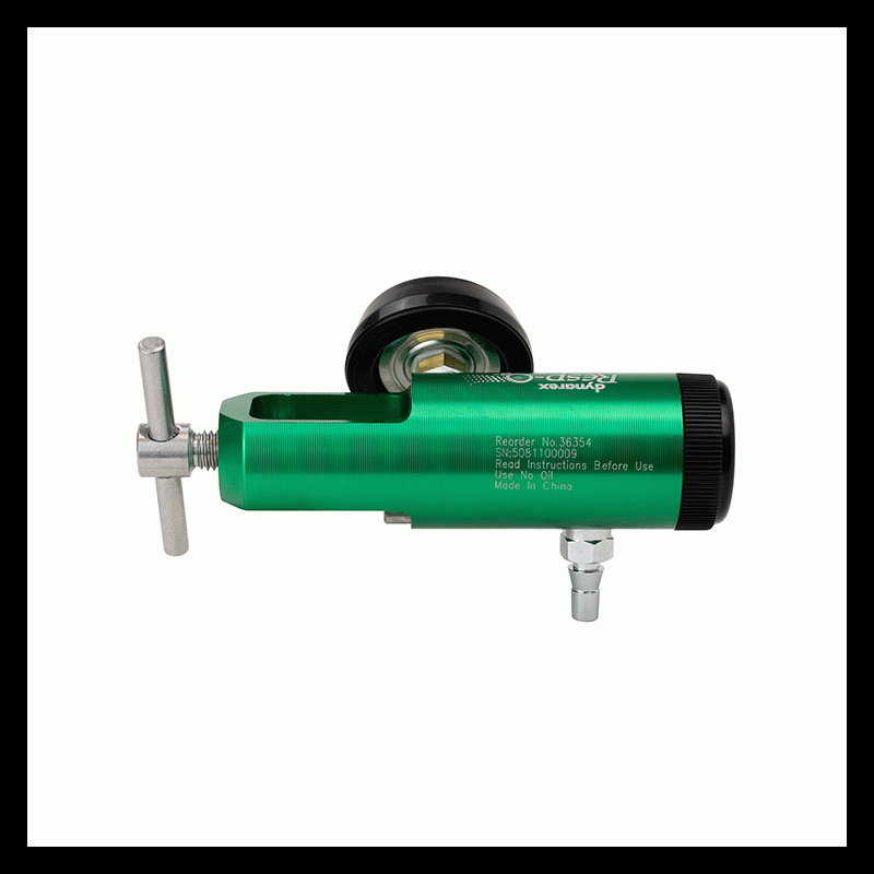 36354 Dynarex CGA 870 Mini Oxygen Regulator Barb Outlet 