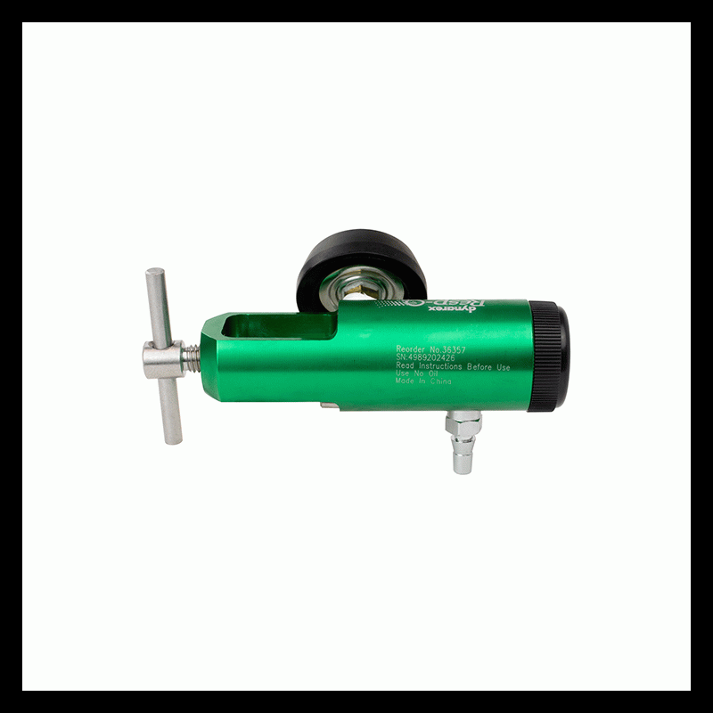 36357 Dynarex CGA 870 Mini Oxygen Regulator Barb Outlet 