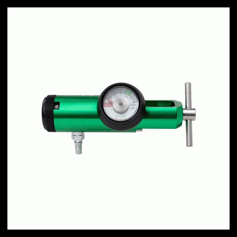 36352 Dynarex CGA 870 Oxygen Regulator Barb Outlet 
