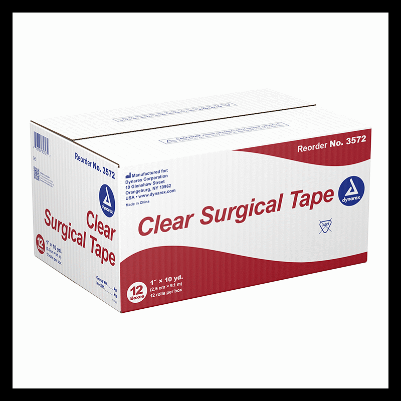 3572 Dynarex Clear Surgical Tape  