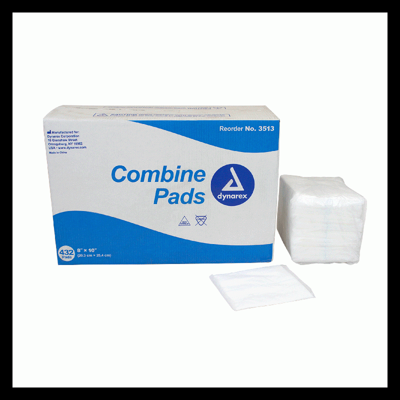 3513 Dynarex Combine Pads  
