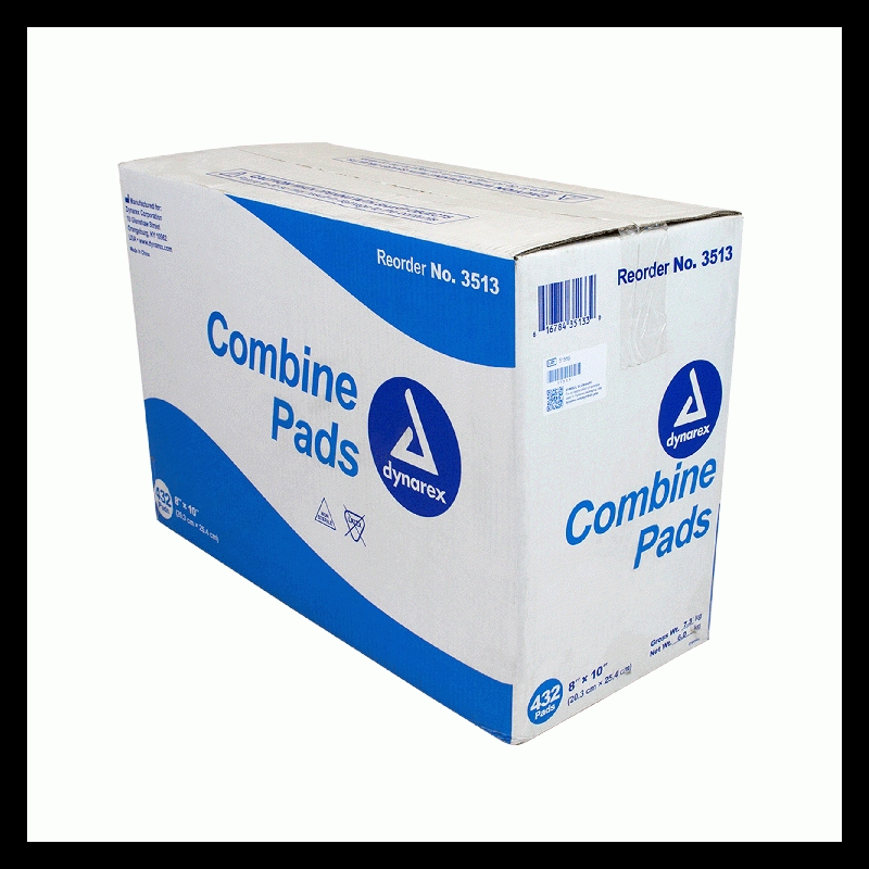 3513 Dynarex Combine Pads  